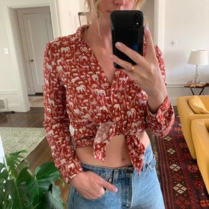 Maeve (Anthropology) Button Down Top